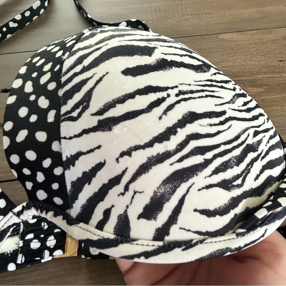 Victoria’s Secret Sexy Mix Pattern Bikini Set - size 34DD top and M bottom - Picture 3 of 13